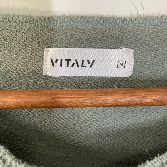 Vitaly Distressed Cotton Sweater Sz M - Picture 8 of 10